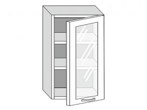 19.50.3 Шкаф настенный (h=913) на 500мм с 1-ой стекл. дверцей в Кудымкаре - kudymkar.magazin-mebel74.ru | фото