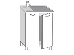 2.60.2м Шкаф-стол на 600мм под врезную мойку с 2-мя дверцами в Кудымкаре - kudymkar.magazin-mebel74.ru | фото