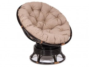 Кресло-качалка Papasan w 23/01 B с подушкой Antique brown, экошерсть Коричневый в Кудымкаре - kudymkar.magazin-mebel74.ru | фото