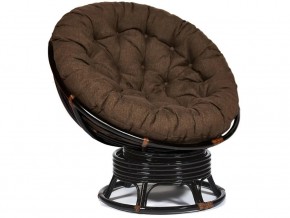 Кресло-качалка Papasan w 23/01 B с подушкой Antique brown, ткань Коричневый в Кудымкаре - kudymkar.magazin-mebel74.ru | фото