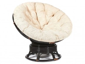 Кресло-качалка Papasan w 23/01 B с подушкой Antique brown, ткань Старт в Кудымкаре - kudymkar.magazin-mebel74.ru | фото