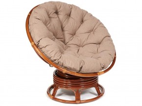 Кресло-качалка Papasan w 23/01 B с подушкой Pecan, экошерсть Коричневый в Кудымкаре - kudymkar.magazin-mebel74.ru | фото