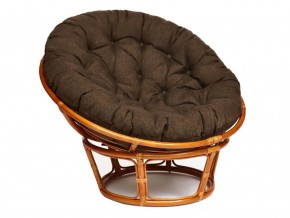 Кресло Papasan 23/01 W с подушкой Cognac, ткань Коричневый в Кудымкаре - kudymkar.magazin-mebel74.ru | фото