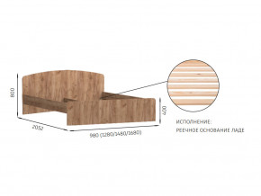 Кровать 1200х2000 с низкой ножной спинкой Эконика в Кудымкаре - kudymkar.magazin-mebel74.ru | фото