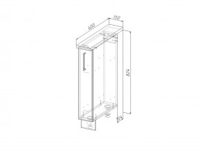 НМ 15 Модуль нижний 150 мм Без Столешницы в Кудымкаре - kudymkar.magazin-mebel74.ru | фото