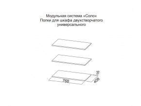 Полки для шкафа двухстворчатого универсального в Кудымкаре - kudymkar.magazin-mebel74.ru | фото