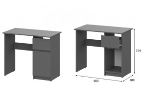 Стол письменный 900 Денвер Графит серый в Кудымкаре - kudymkar.magazin-mebel74.ru | фото